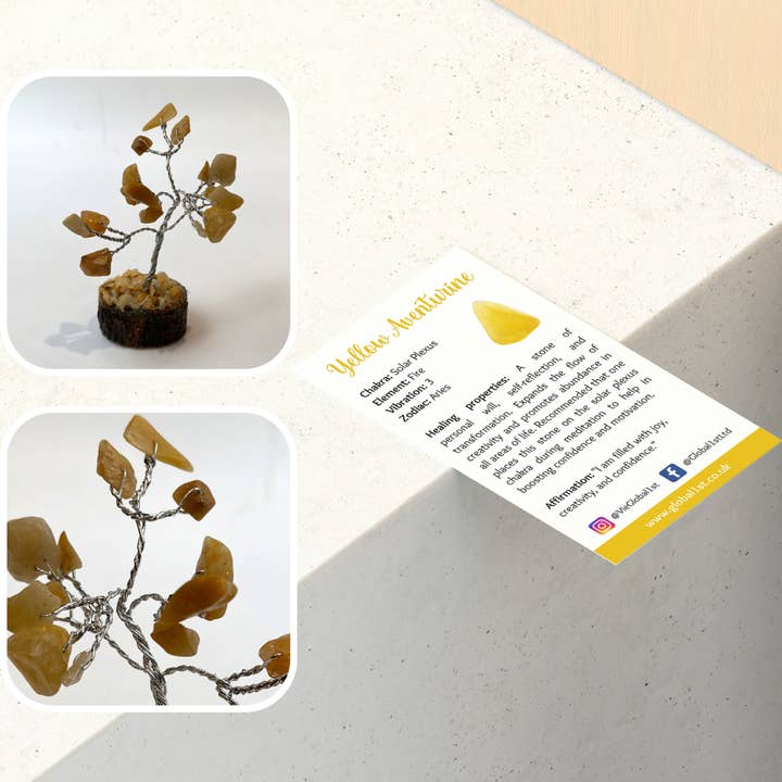 VIE - Wholesale Decorative tabletop object - Micro Gemstone Tree, 15 Beads39