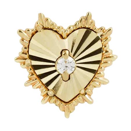 Bad Romance - Swarovski Cz - Gold Threadless End for wholesale by Piercing-zone