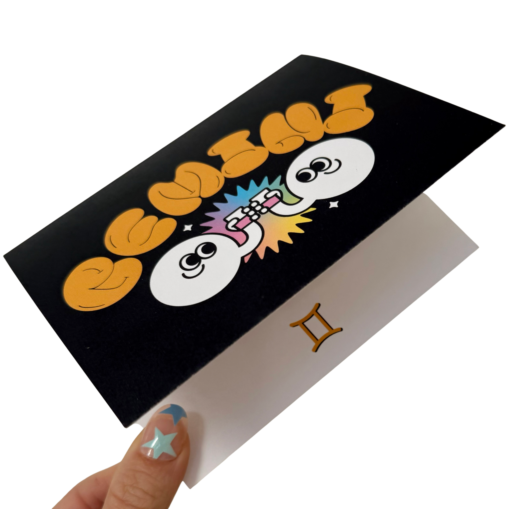 Charley Taylor Art - Wholesale Birthday Card - Gemini Zodiac Sign Birthday Card Astrology Blank Inside10