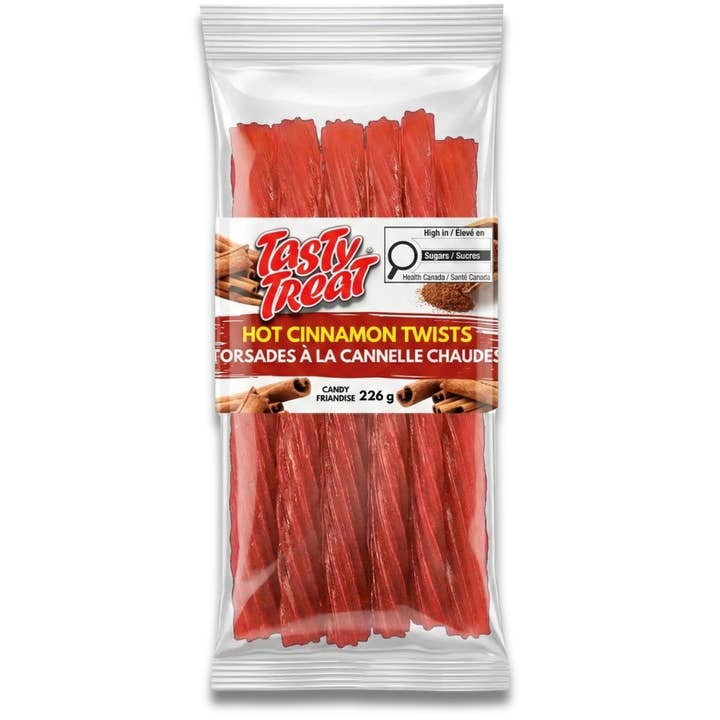 Hot Cinnamon Licorice Twists 226g for wholesale by Tasty Treat