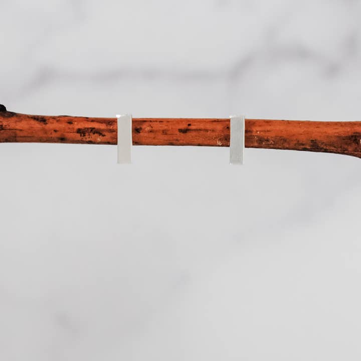 Extra Small Bar Studs - sterling silver for wholesale by Cameron Kruse Designs