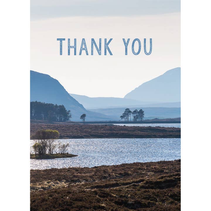 Thank You Card - Lake And Mountains for wholesale by Leonard Smith