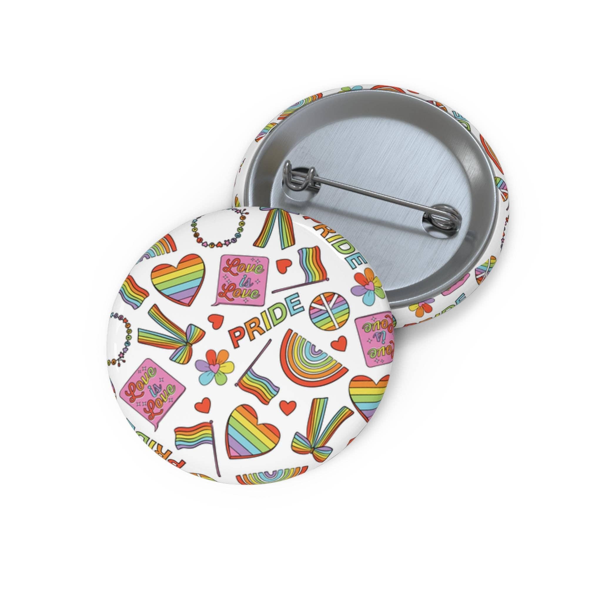 OhhhSoPeachy – Alfinete/botão de lapela por atacado – Botões de Orgulho, Acessórios de Orgulho LGBTQ, Botões Personalizados de Arco-Íris, Merchandising de Orgulho LGBT, Vestuário de Orgulho Queer, Presentes Únicos LGBTQ1