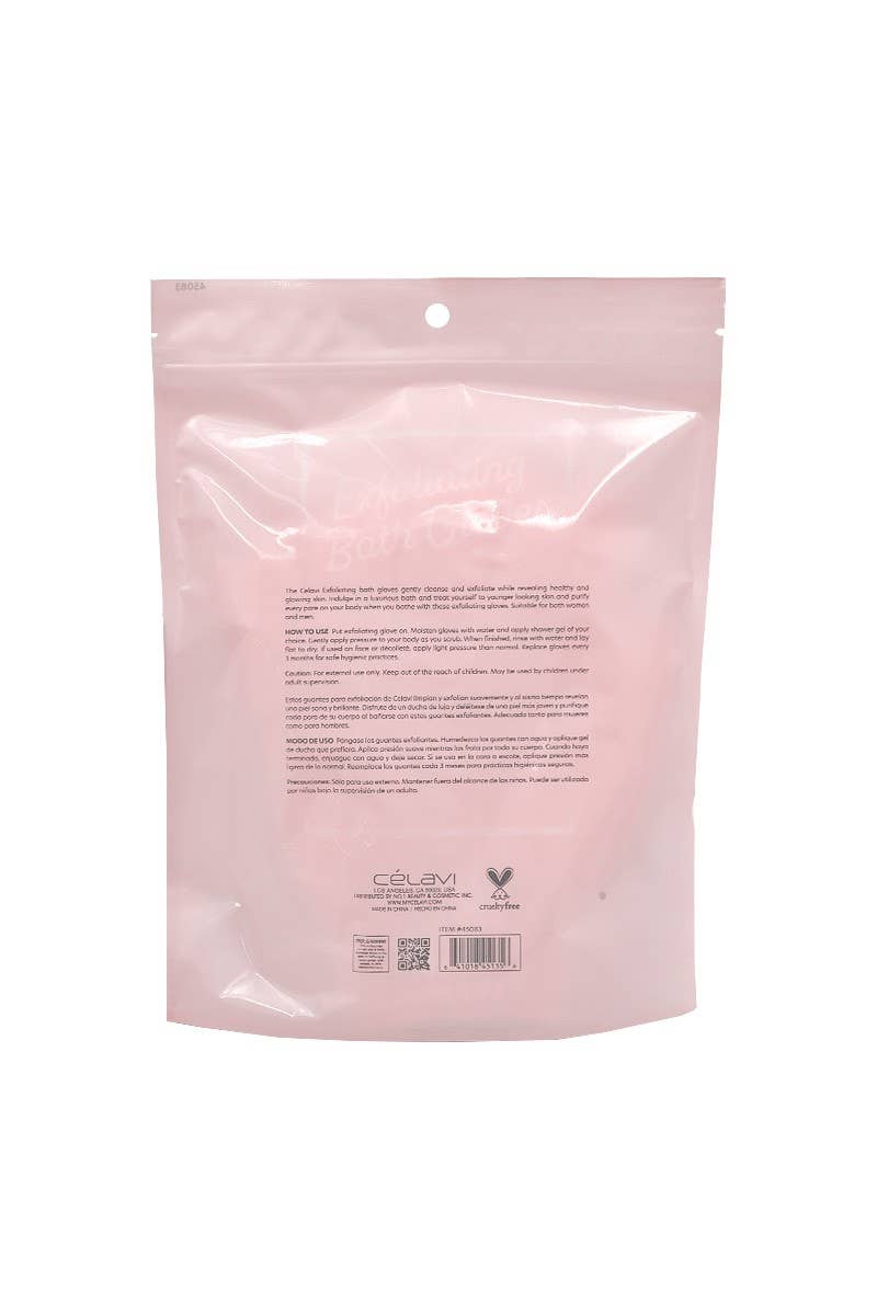 PINEAPPLE Beauty – wholesale Exfoliating gloves/mitts – Celavi 45083 3 Pair Exfoliating Bath Gloves - 122