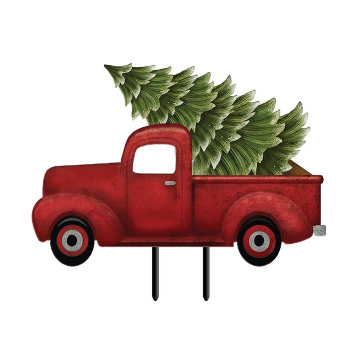 Merry Christmas Pickup Metal Yard Art 30" x 13" and other Purchase Wholesale yardley inserts. Free Returns & Net 60 Terms on Faire trending on Faire.