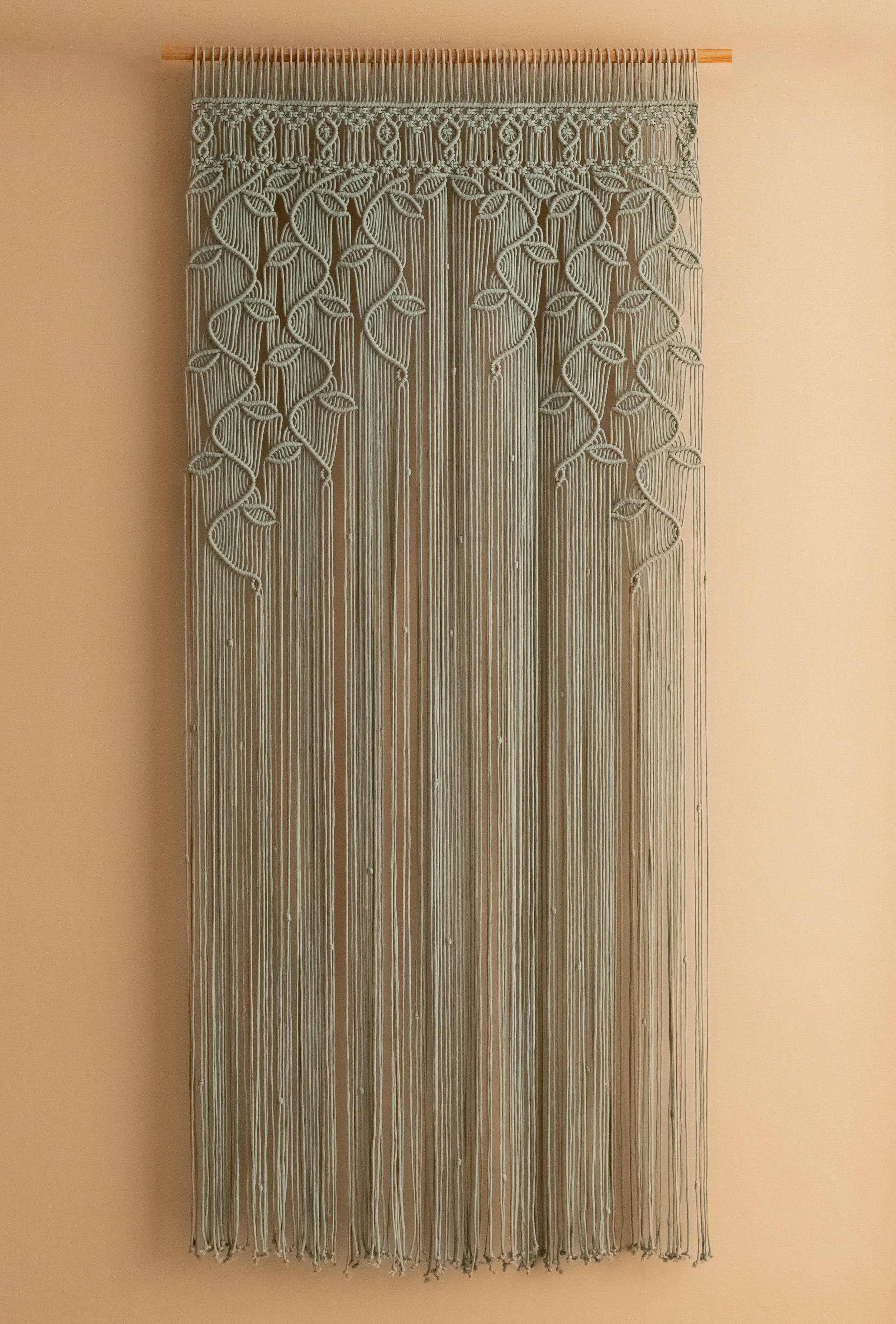 HeartCrafted – wholesale Curtain – Macrame Leaves Curtain C013