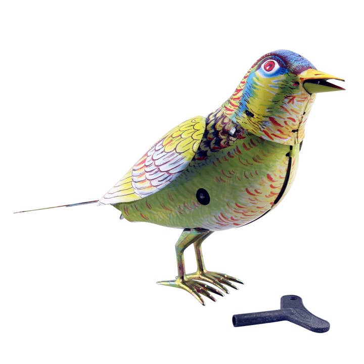 Tribal Trade GmbH - Wholesale Decorative Figurine - Tin toy singing bird songbird1