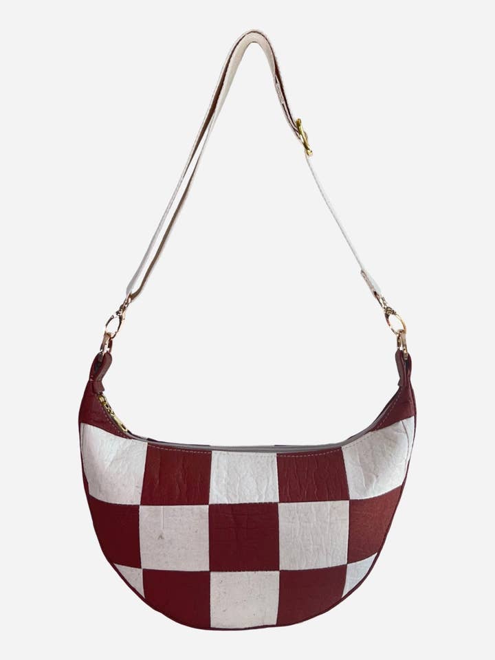 Milo, Ternet Patchwork Canela/Natur for engroshandel hos Ceibo