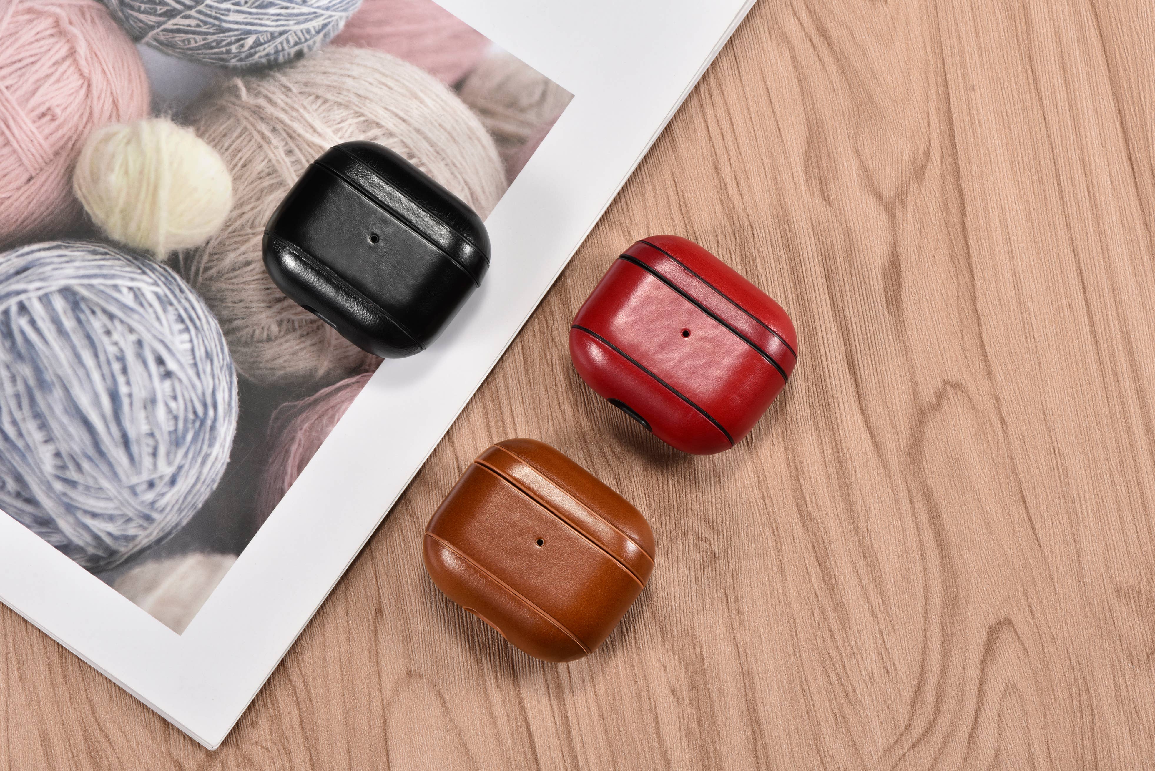 CairPods - Wholesale Earphone/Headphone Case - Unisex - Genuine Cowhide Leather Series AirPods 3 Case2