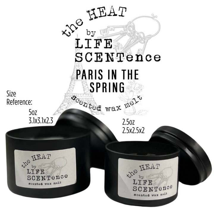 2pc Set Paris in the Spring HEAT Container Wax Melts for wholesale by Life SCENTence