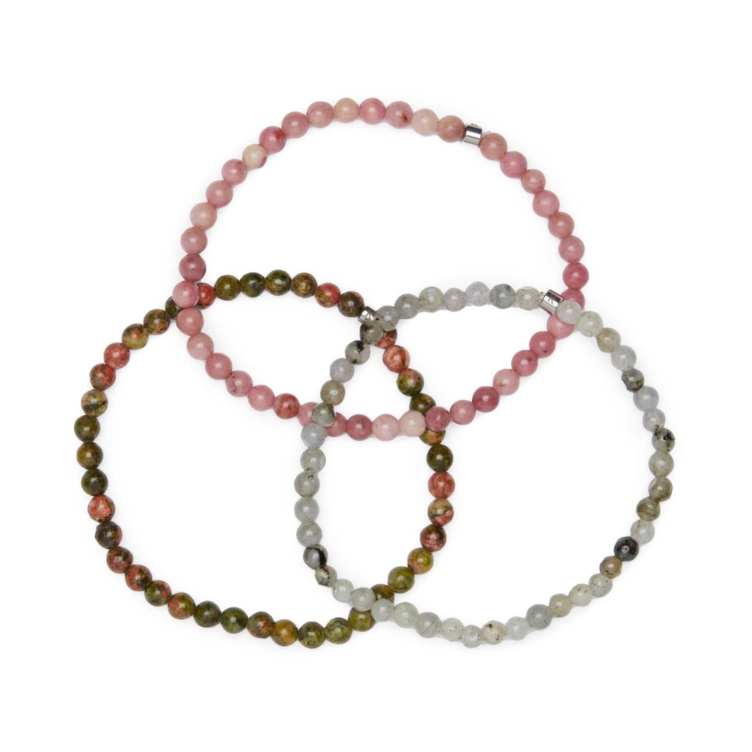 KARMA YOGA SHOP - Wholesale Jewelry Set - Set of 3 “Heart Healing” Mini Bracelets1