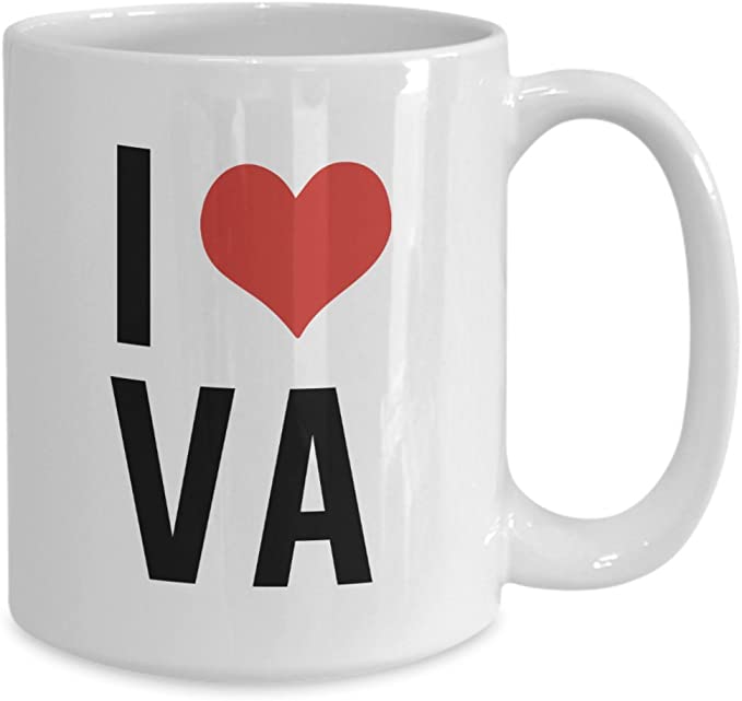 CustomHappy - Wholesale Coffee Mug - I Love VA Coffee Mug, VA Gifts, Gifts For VA2