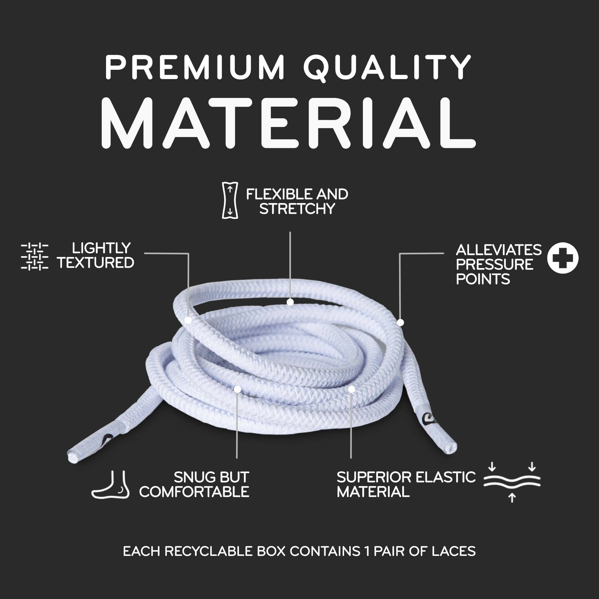 The Original Stretchlace - Wholesale Schoenveters - Uniseks - Ronde Elastische Rekbare Schoenveters38