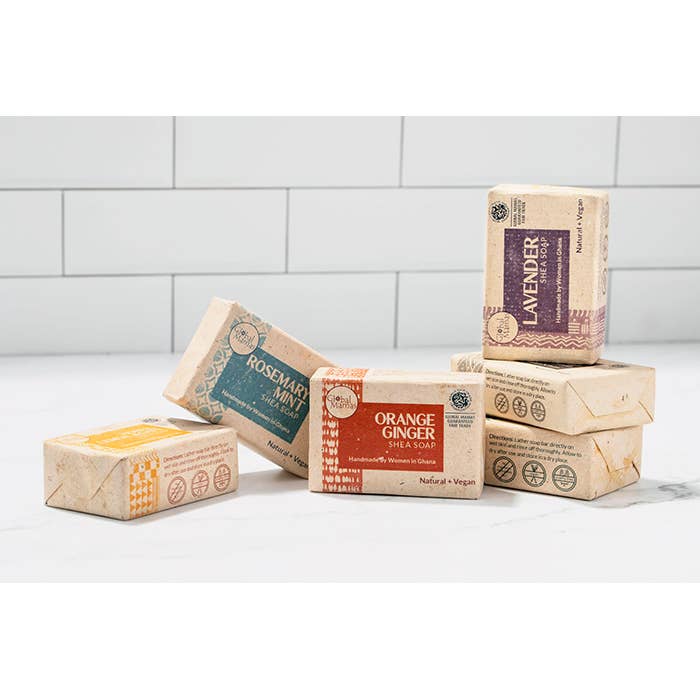 Global Mamas - Wholesale Bar Soap - Shea Soap: Orange Ginger3
