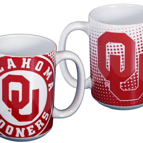 Oklahoma Sooners Mug Grande Dot Pattern for wholesale by Jenkins Enterprises