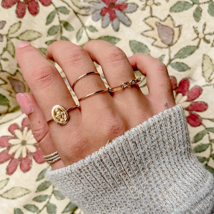 Bijoux Boutique LLC – wholesale Band/Stackad Ring – Mor Mary myntring