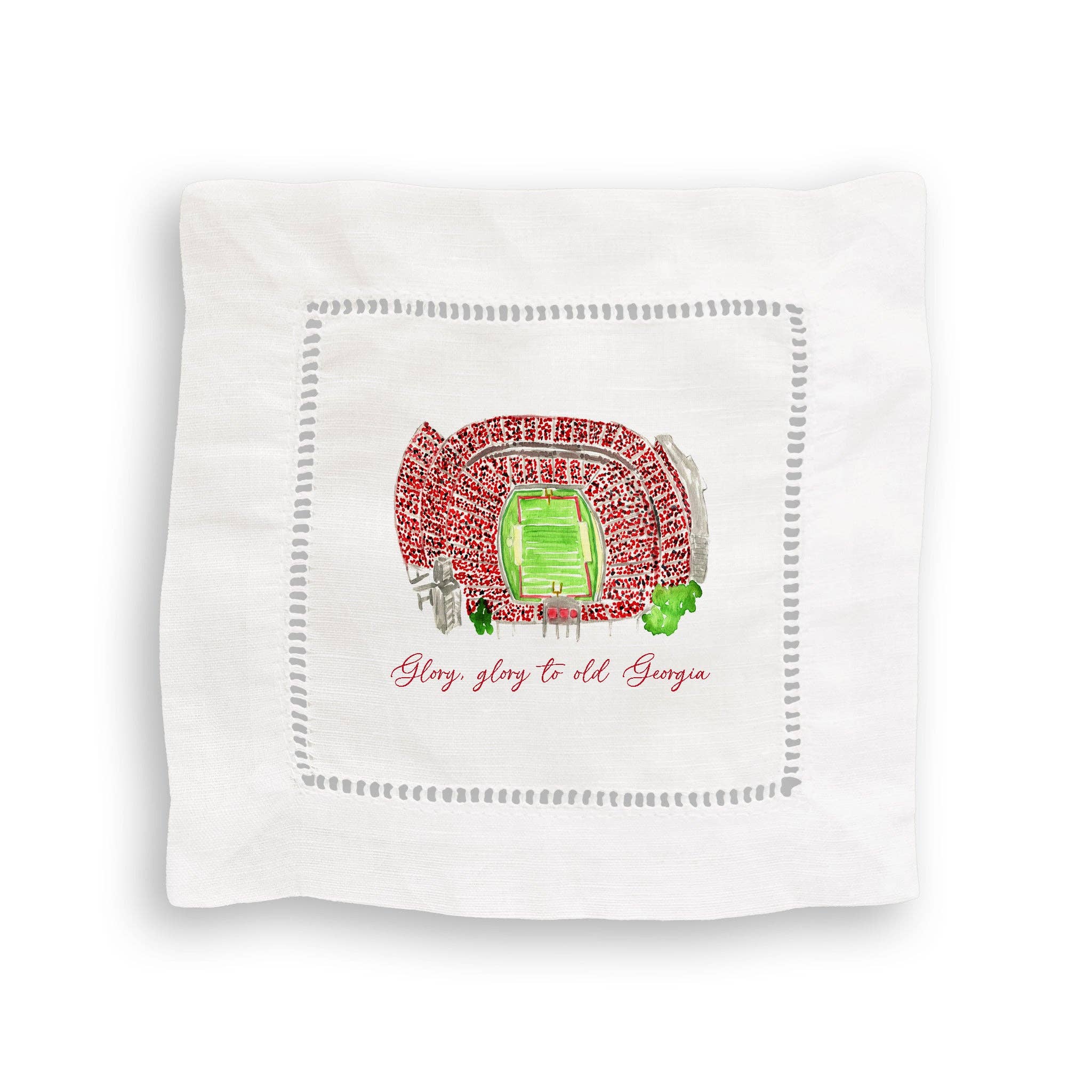 French Graffiti - Wholesale Tea Towel - Athens, Georgia Stadium with Quote4