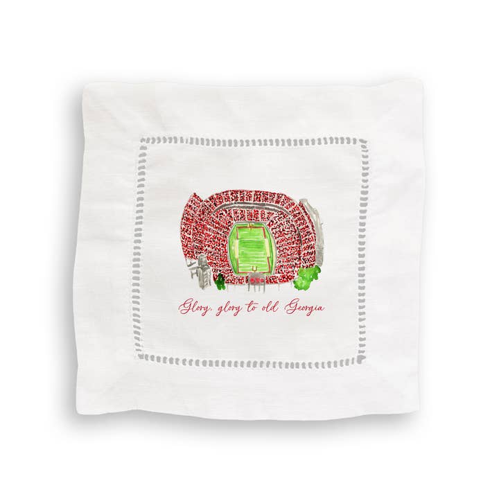 French Graffiti - Wholesale Tea Towel - Athens, Georgia Stadium with Quote4
