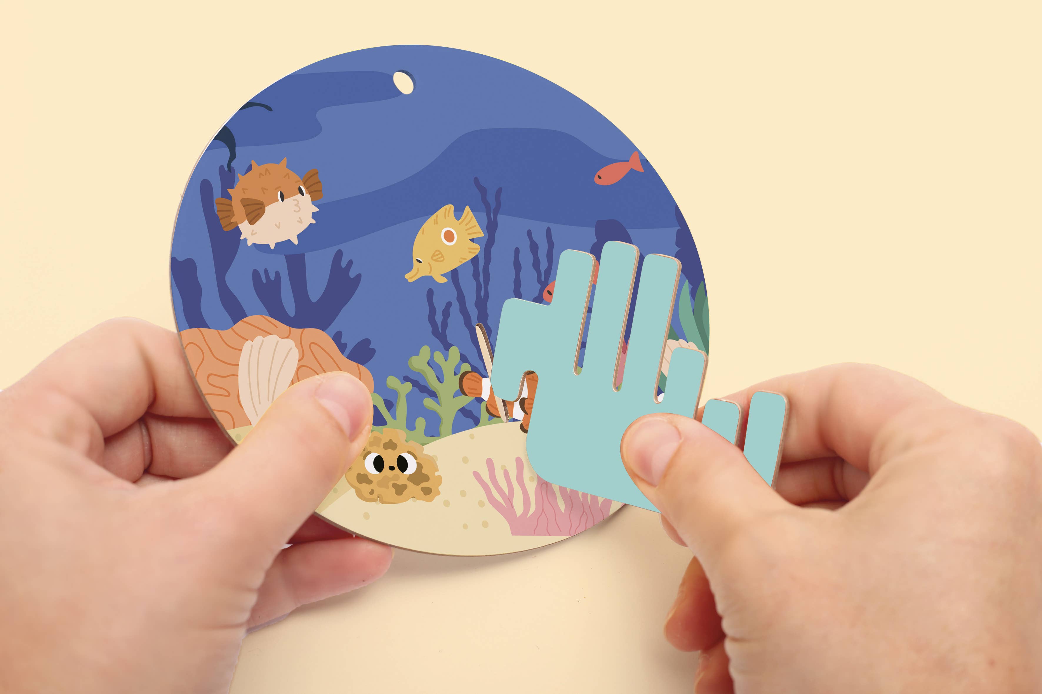 Graine Créative - Wholesale DIY Craft Kit - Kids - 3D CARDBOARD TURTLE HANGING MODEL5