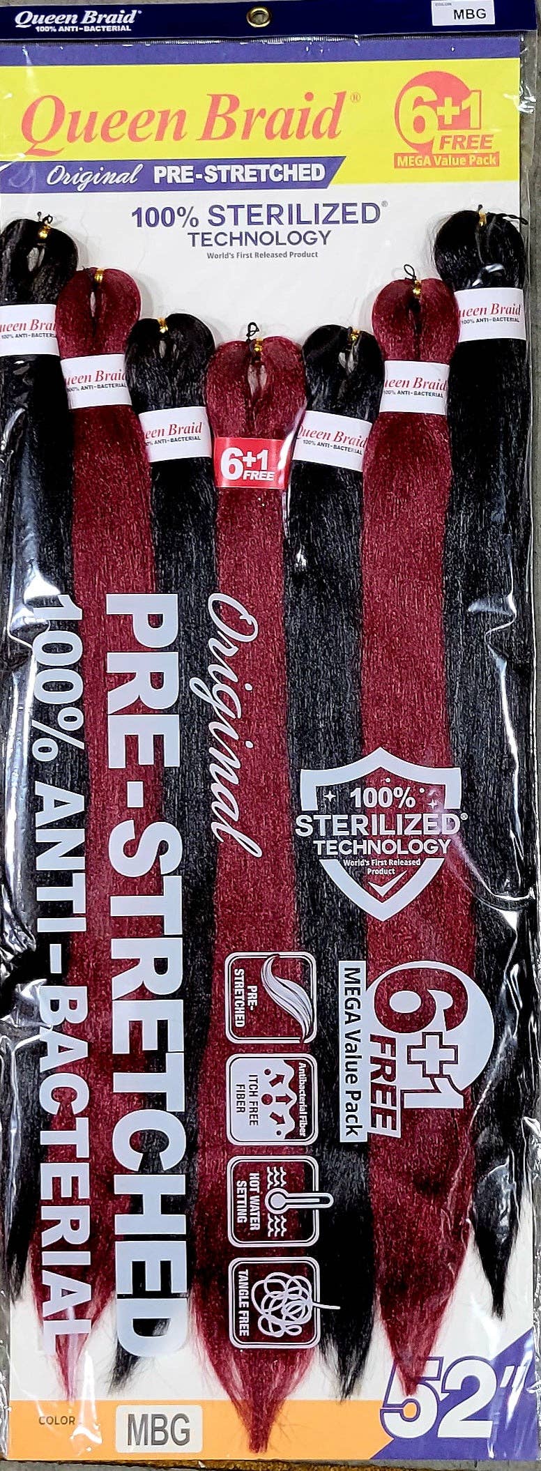 AEsthetic - Wholesale Hair Extensions - QUEEN BRAID 6 + 1 Mega Pack7