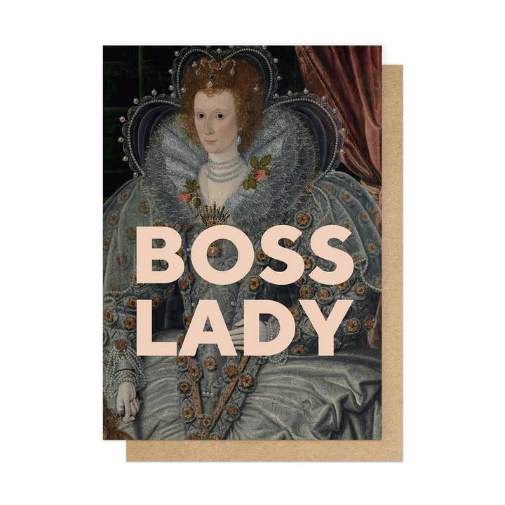Boss Lady Greetings Card for wholesale by East End Prints - Greetings Cards & Postcards