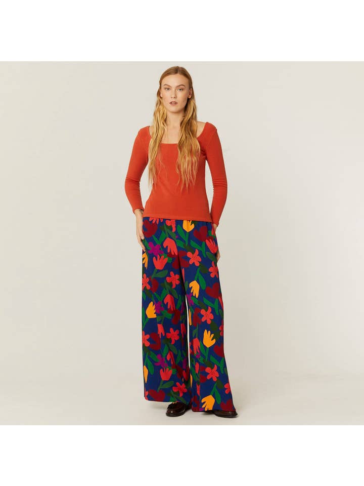 Pepaloves - Wholesale Pants - Women's - PANTALON AMPLIO BOUQUET