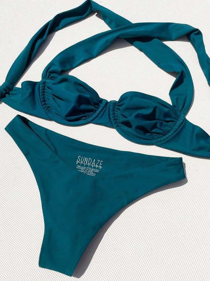 Lahaina Bikini Bottoms X Lagoon for wholesale by Sundaze Bikinis