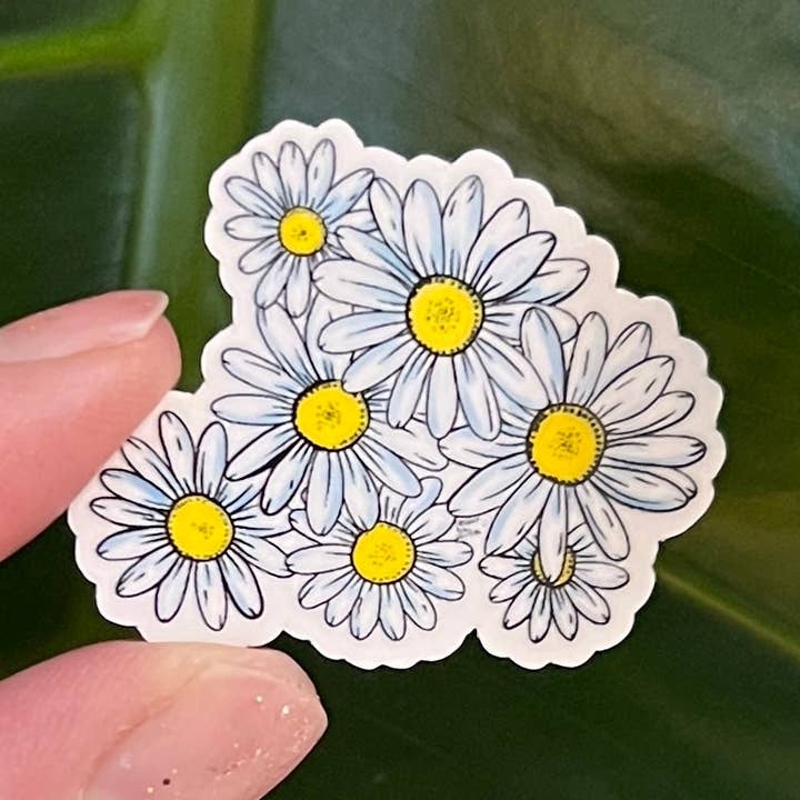 Mini PNW Daisies Sticker - Light-weight / Indoor: πΏπ for wholesale by Granola Girl Outfitters