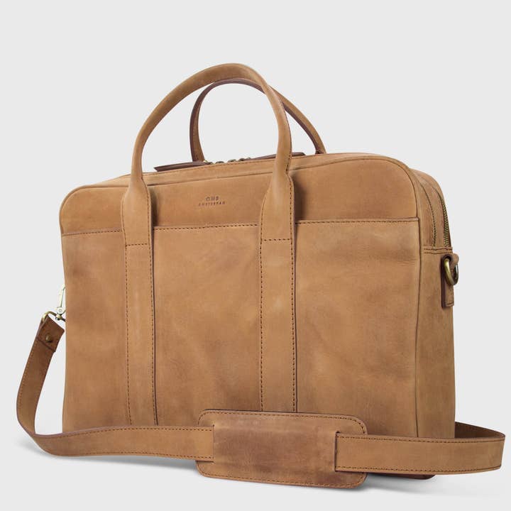 O My Bag - Wholesale Weekender Bag - Women's - Leather Bag Harvey Maxi - Camel Hunter Leather2