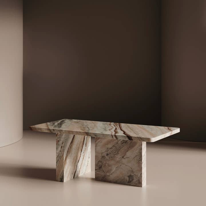 Livella Sawar Marble Coffee Table - Rectangular 48" x 24" and other Purchase Wholesale tiles set. Free Returns & Net 60 Terms on Faire trending on Faire.