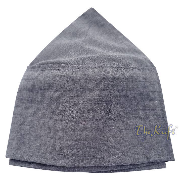 IndoMode - Wholesale - Gray Turkish Plain Flat Top Fabric Kufis2