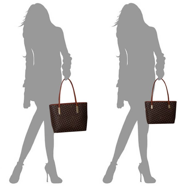 M&M HANDBAGS, LLC. - Wholesale Tote Bag - Women's - PM2669 Monogrammed 3-in-1 Tote6