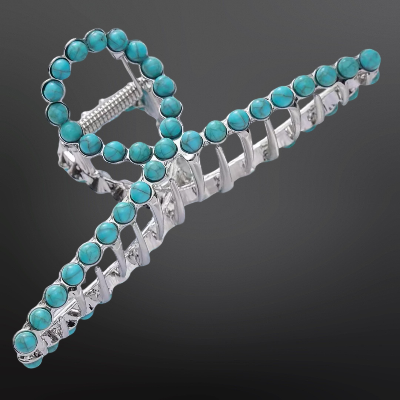 Westrian International - Wholesale Hair Clip - Women's - Faux Turquoise Claw Clip - Western Hair Clip4