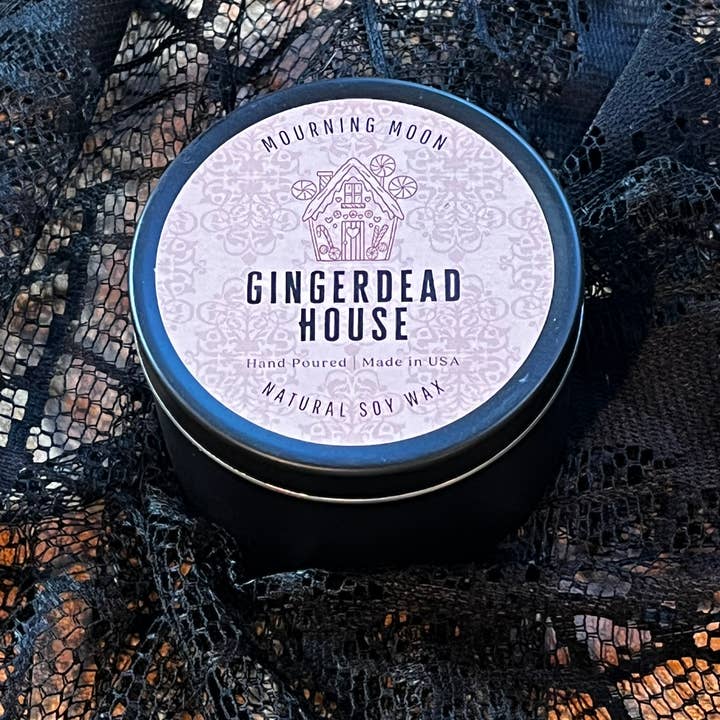 Mourning Moon Candles - Wholesale Jar/Filled Candle - Gingerdead House Soy Candle1
