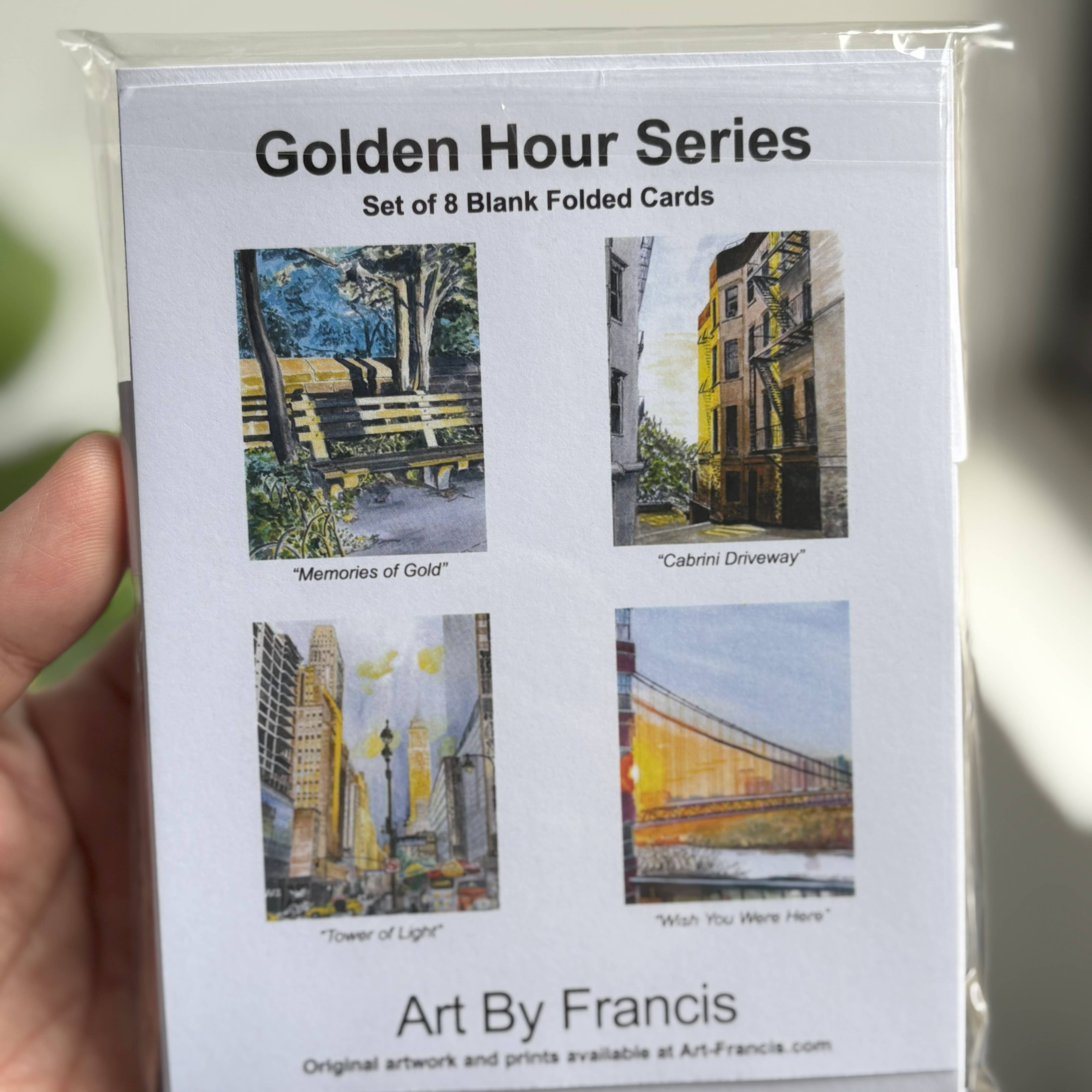 Art By Francis - Wholesale Everyday Greeting Card - Notecards Assorted - Golden Hour Series (8-pack)5