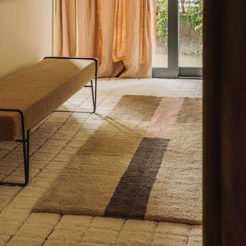 Lorena Canals - Vente Tapis - Tapis en laine Chroma Rose Poussiéreux1