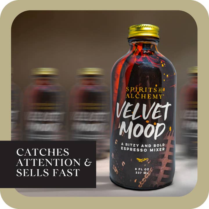 Spirits of Alchemy - Wholesale Cocktail Mix/Syrup - Velvet Mood Cocktail Mixer | Espresso Martini | Mocktail Mix3