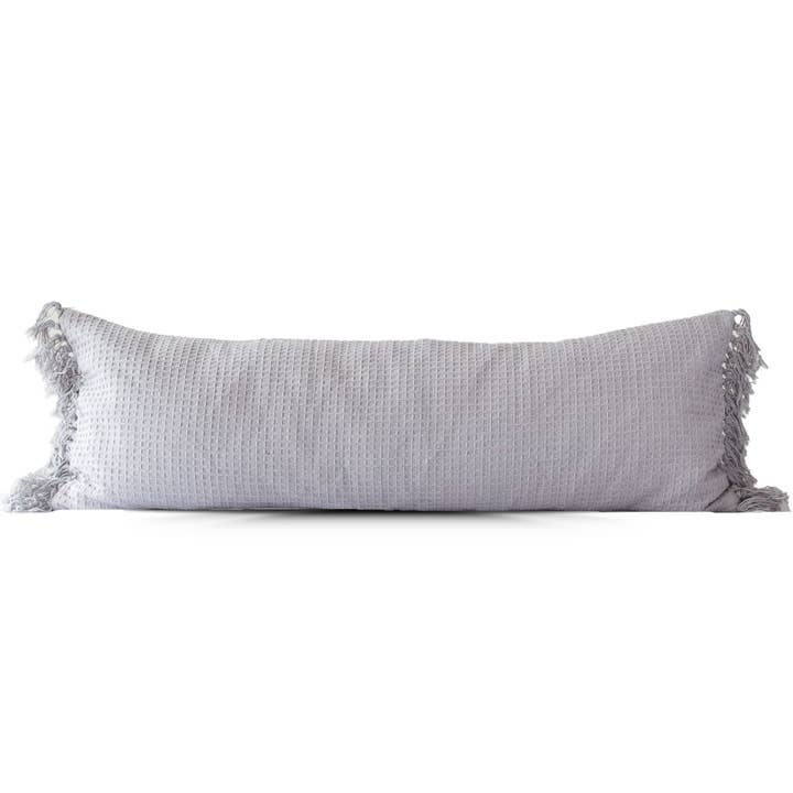 Grey Wren Waffle Weave Pillow Cover – Textured Cotton Cushion for wholesale on Faire