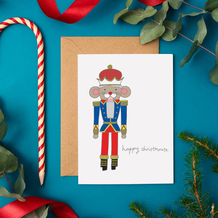 Mouse King Christmas Greeting Card | Nutcracker Themed Card for wholesale by You've Got Pen On Your Face
