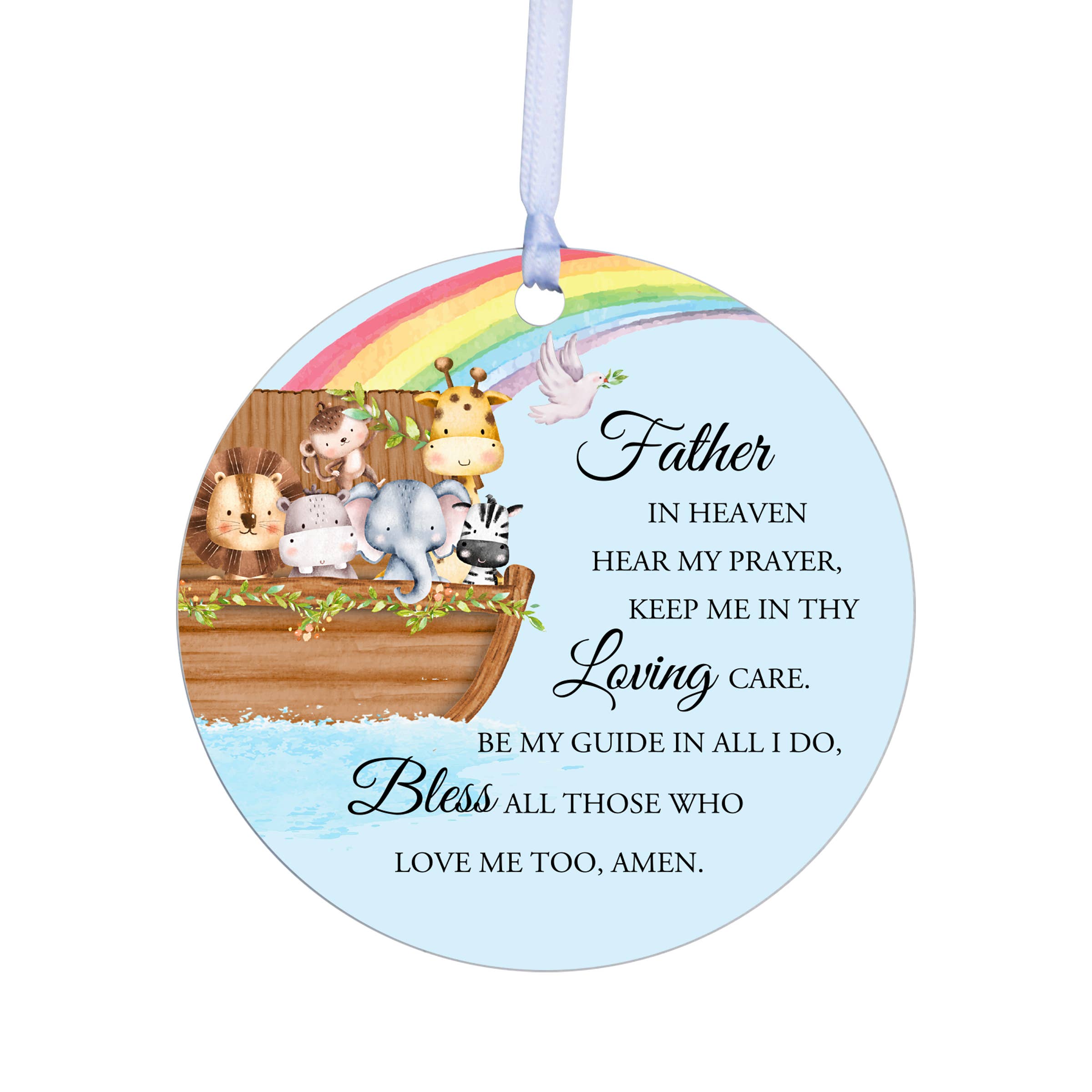 LifeSong Milestones - Wholesale Ornament - Children Nursery Wall Art Round Ornament: Father In Heaven1
