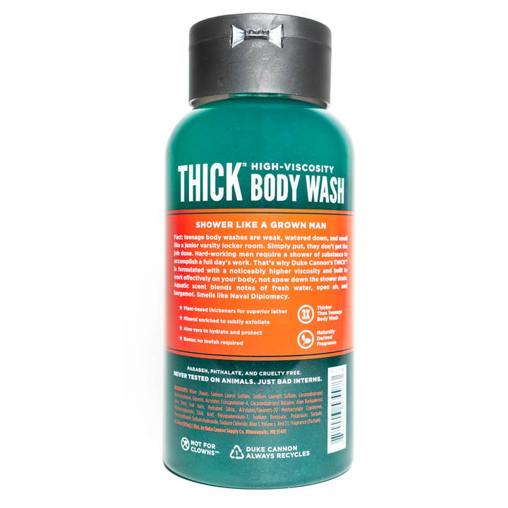 Duke Cannon - Wholesale Body Wash/Shower Gel - Men's - THICK High-Viscosity Body Wash - Naval Diplomacy