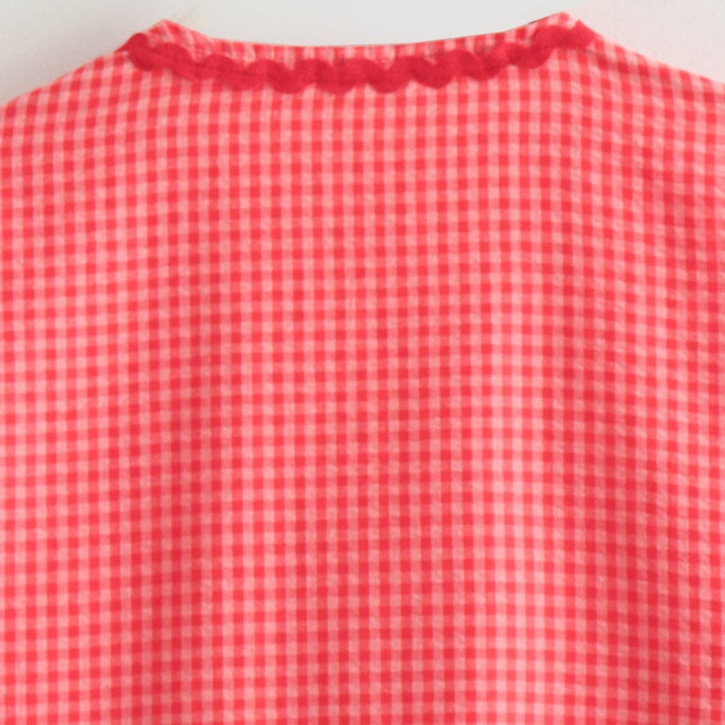 Funkyrel® Atzbranding Limited – Großhandel Strickjacke – Damen – Crosa - Übergroße karierte Love-Strickjacke - Luftige Sommer-Überwurf16