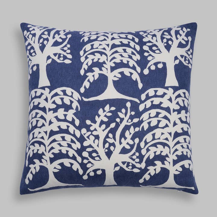 Collezione Meraki ispirata a Gond Art 20in. Quadrato stampato per la vendita all'ingrosso da parte di NAKI & SSAM INC.