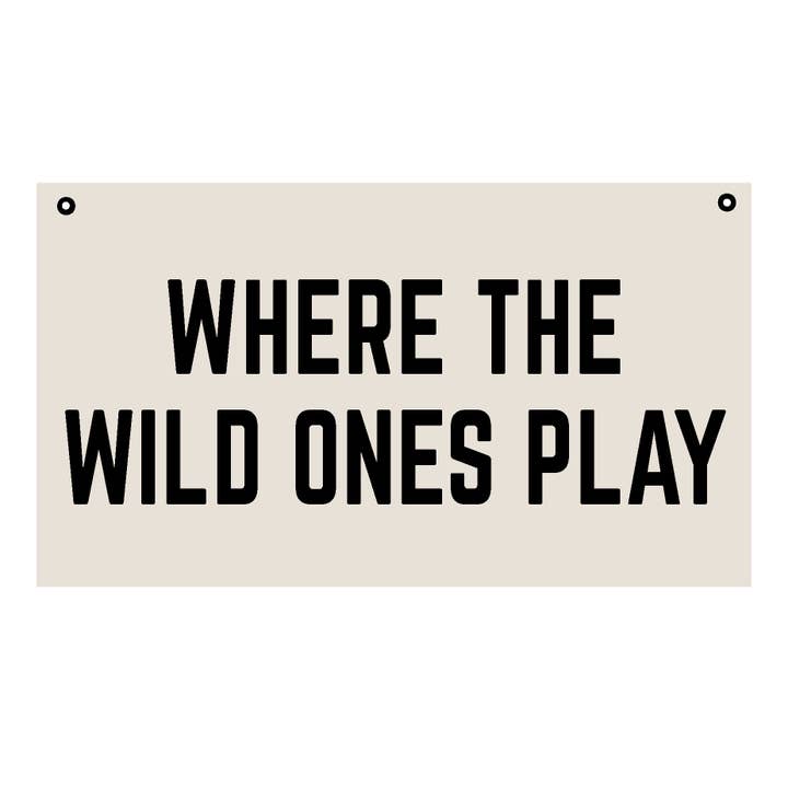 Red Barn Canvas - Wholesale Sign - Where The Wild Ones Play2
