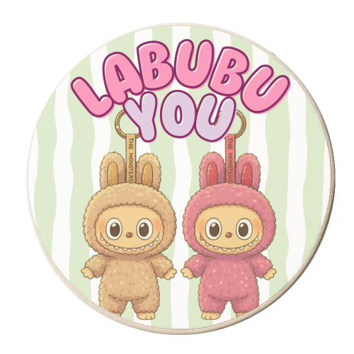 ART WOW – wholesale Coasters – Coasters 'I Labubu You' by Ms Doodle2