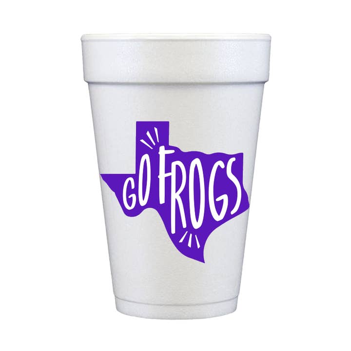 Go Frogs! for wholesale by Kool Kups & Party Goods