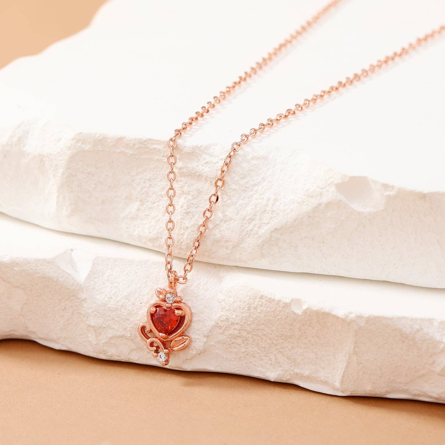 peachade - Wholesale Pendant/Charm Necklace - Delicate Small Crystal Necklace5