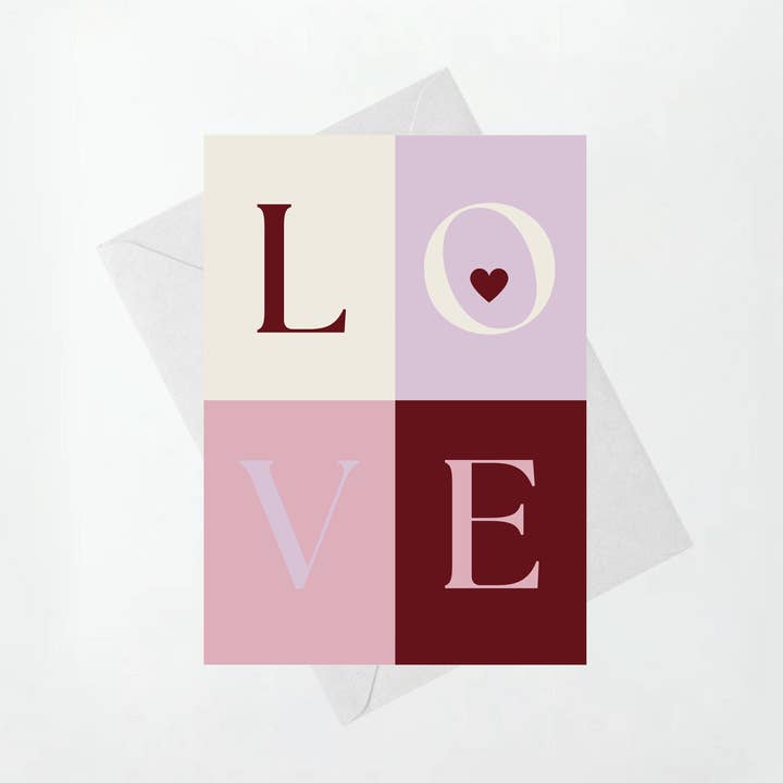 KÆRLIGHED - Valentinsdagskort for engroshandel hos in Perennial