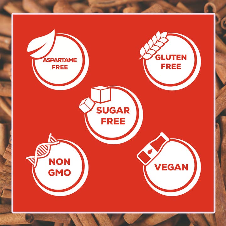 Focus Nutrition - Wholesale Chewing Gum - XyloBurst Cinnamon Gum Blister Pack (Tray of 12 Cards)2