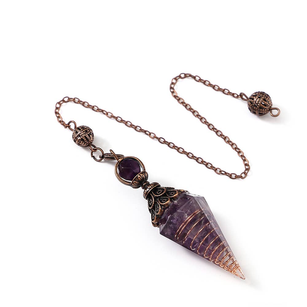 Gemcohub - Wholesale Spiritual Stone/Crystal - Hexagonal Pyramid Crystal Stone Pendulum3